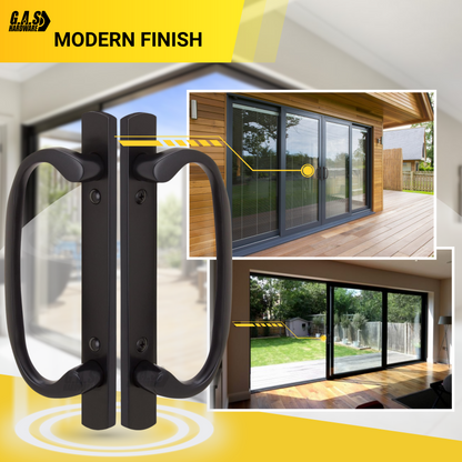 8.5" Legacy Sliding Patio Glass Door Dummy Handle Replacement Set | Sash Controls 2265 Handle Dummy Set | No Mortise, Fits 3-15/16" Screw Holes and 1-1/4" to 2-1/4" Door Thickness - No Latch - Garage and Sliding Door Hardware