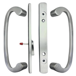 8.5" Legacy Sliding Patio Glass Door Offset Latch Handle Set Replacement - Sash Controls 2265 - No Mortise, Fits 3-15/16" Screw Hole Spacing  and 1-1/4" to 2-1/4" Door Thickness