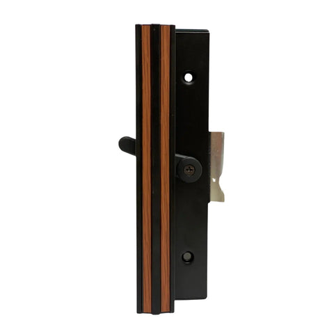 Diecast Sliding Patio Glass Screen Door Mortise Style Handle, Black Extruded Inside, Diecast Outside | Patio Glass Screen Door Handle Kit (DH-271)