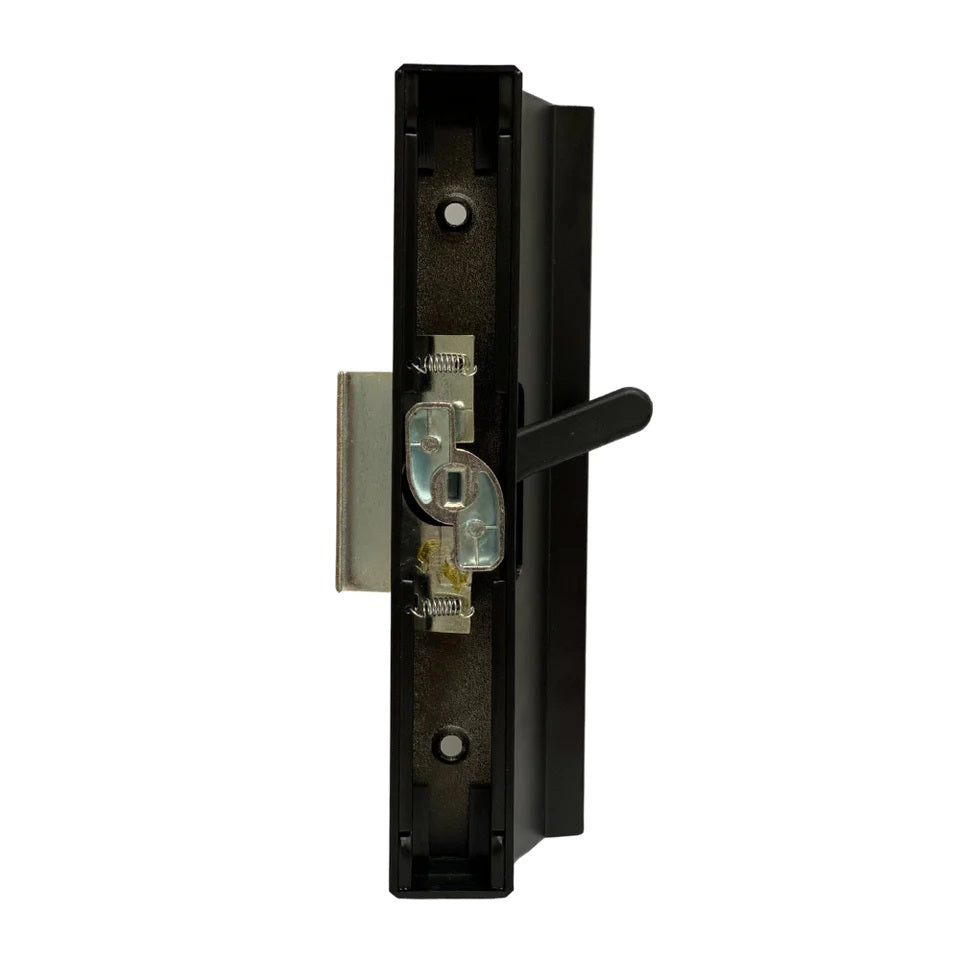 Diecast Sliding Patio Glass Screen Door Mortise Style Handle, Black Extruded Inside, Diecast Outside (DH-271) - Garage and Sliding Door Hardware