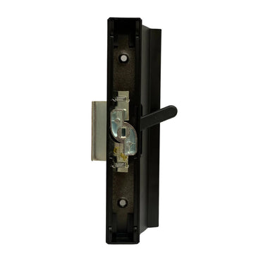 Diecast Sliding Patio Glass Screen Door Mortise Style Handle, Black Extruded Inside, Diecast Outside (DH-271) - Garage and Sliding Door Hardware