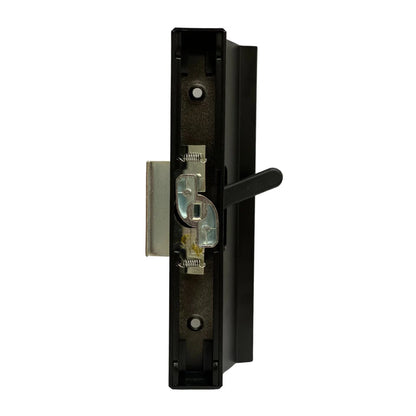 Diecast Sliding Patio Glass Screen Door Mortise Style Handle, Black Extruded Inside, Diecast Outside (DH-271) - Garage and Sliding Door Hardware
