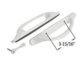 Amesbury Truth Sliding Door Handle Set Replacement | Allure Sliding Glass Patio Door With 3-15/16" Screw Holes - White (DH-372)