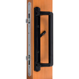 PGT 10" Black Sliding Door Handle Set Kit with Thumb Latch Lever, and Screws | Interior or Exterior Replacement Patio Door Handle with 3-7/8" Hole Spacing | Fix Repair PGT Door Hardware