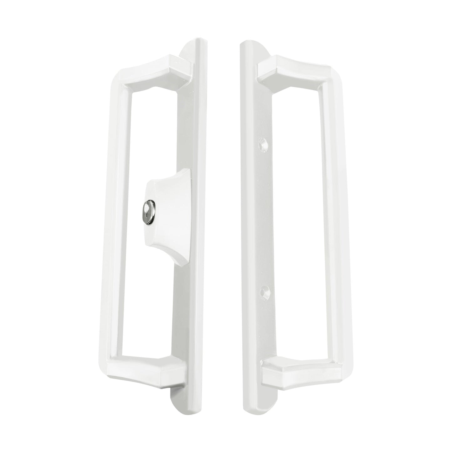 PGT Interior and Exterior Sliding Door Handle (Black or White) WITH LOCK AND KEY - Special Order Only - Garage and Sliding Door Hardware