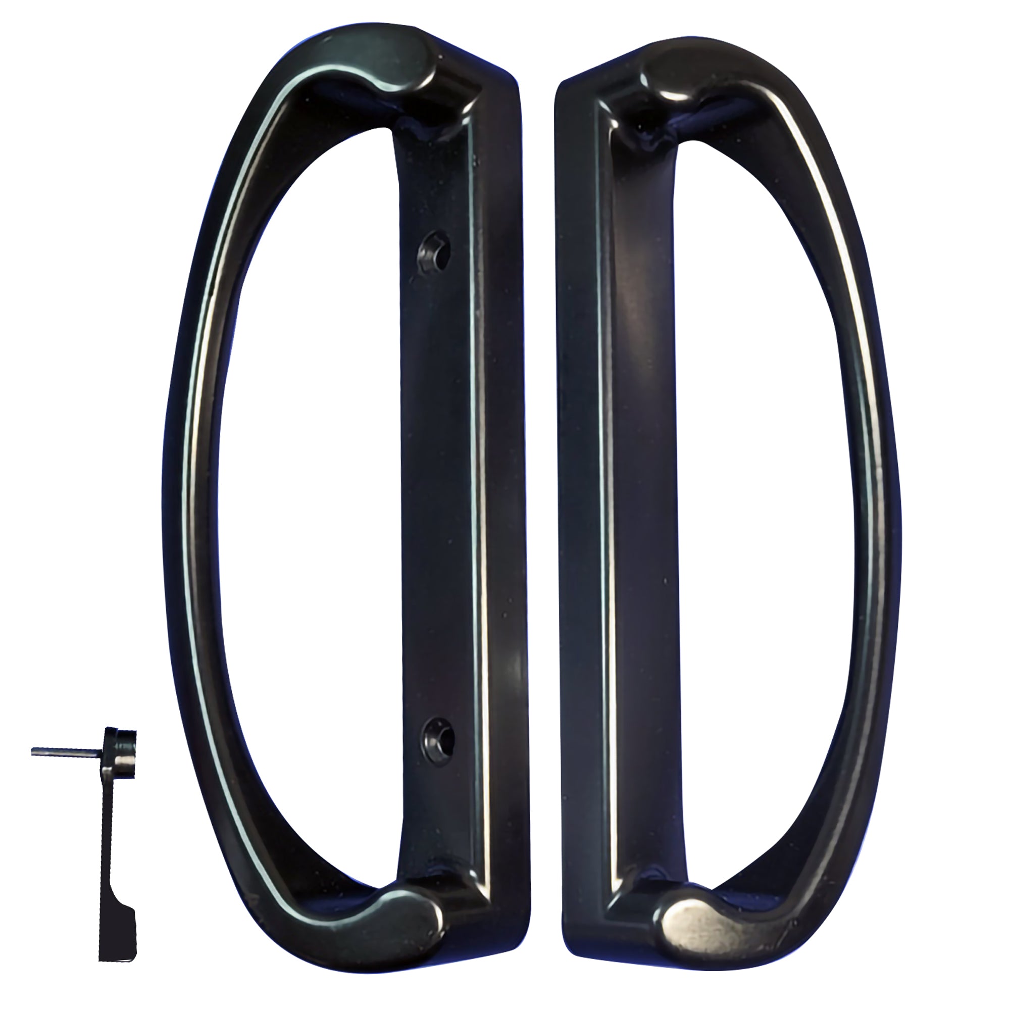 7-1/4" Lawson Sliding Patio Door Handle Set with 3-15/16" Hole Spacing - Garage and Sliding Door Hardware