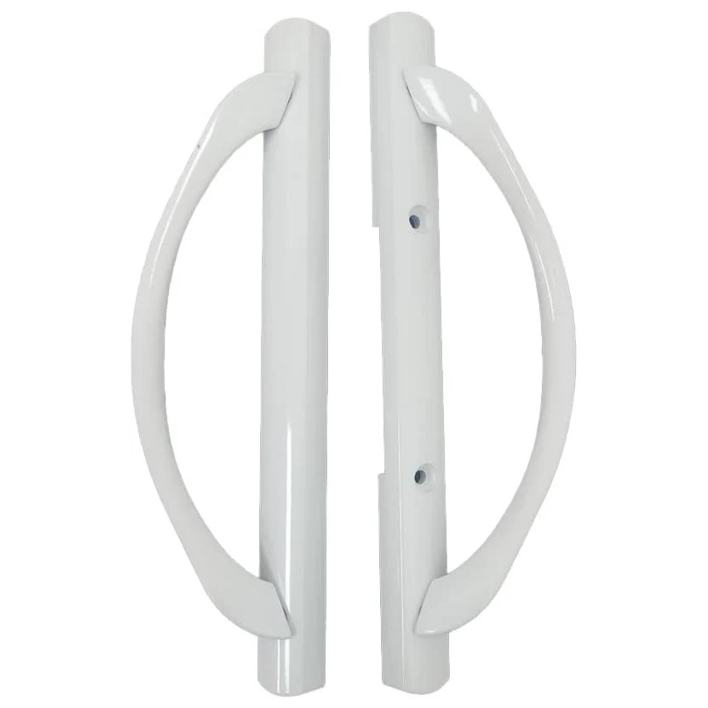(DH-588-W) Amesbury Truth Handle Set For Doors, 3-15/16" Hole Space- White - Garage and Sliding Door Hardware