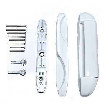 (DH-595-W) Interlock Intuition Sliding Door Handle Kit, White - Garage and Sliding Door Hardware