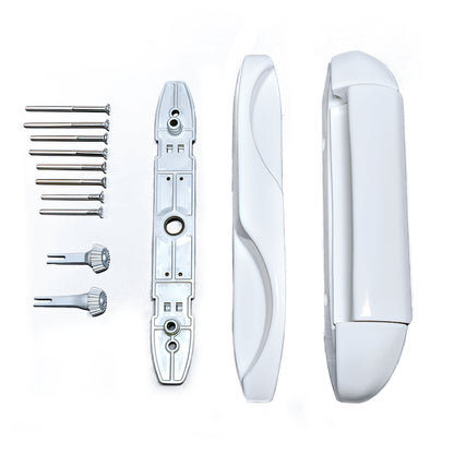 (DH-595-W) Interlock Intuition Sliding Door Handle Kit, White - Garage and Sliding Door Hardware