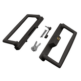 9" CGI / PGT Sliding Glass Patio Door KEYED Handle + Thumb Latch Lever, Screws, Keepers - 4-15/16" Hole Space (DH-660-WITH-KEY) - Garage and Sliding Door Hardware