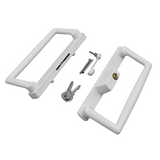 9" CGI / PGT Sliding Glass Patio Door KEYED Handle + Thumb Latch Lever, Screws, Keepers - 4-15/16" Hole Space (DH-660-WITH-KEY) - Garage and Sliding Door Hardware