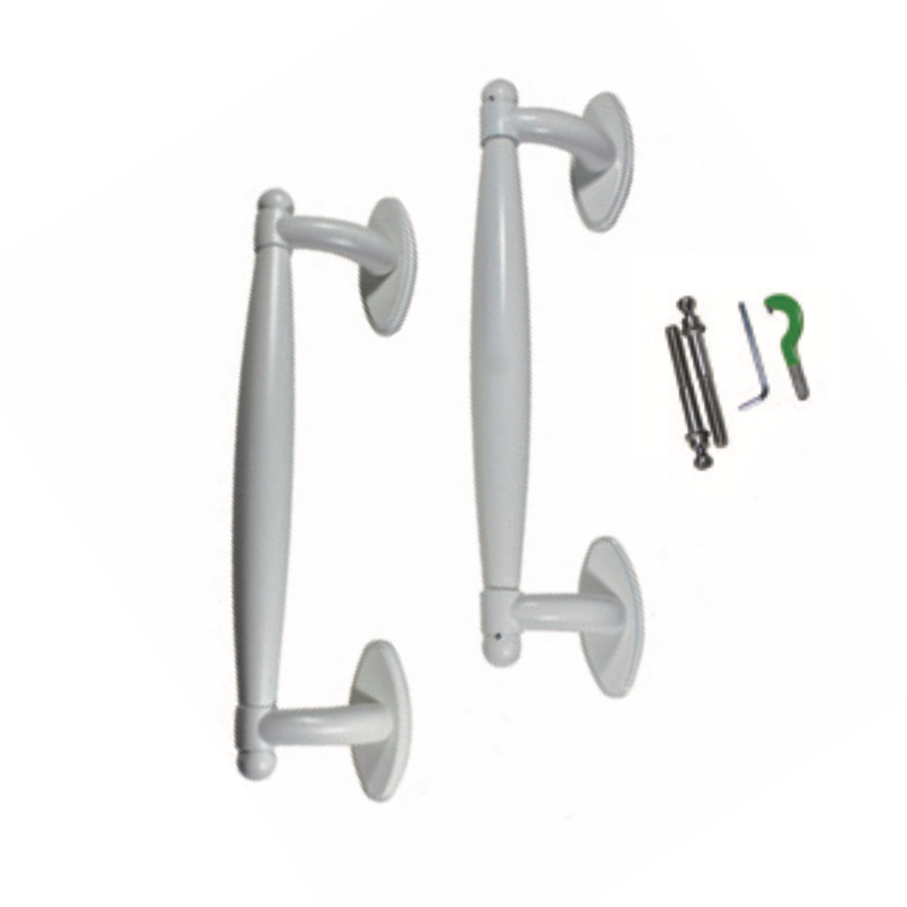 (DH-646-W) Windoor Sliding Patio Door Handle Set, Color: White - Garage and Sliding Door Hardware