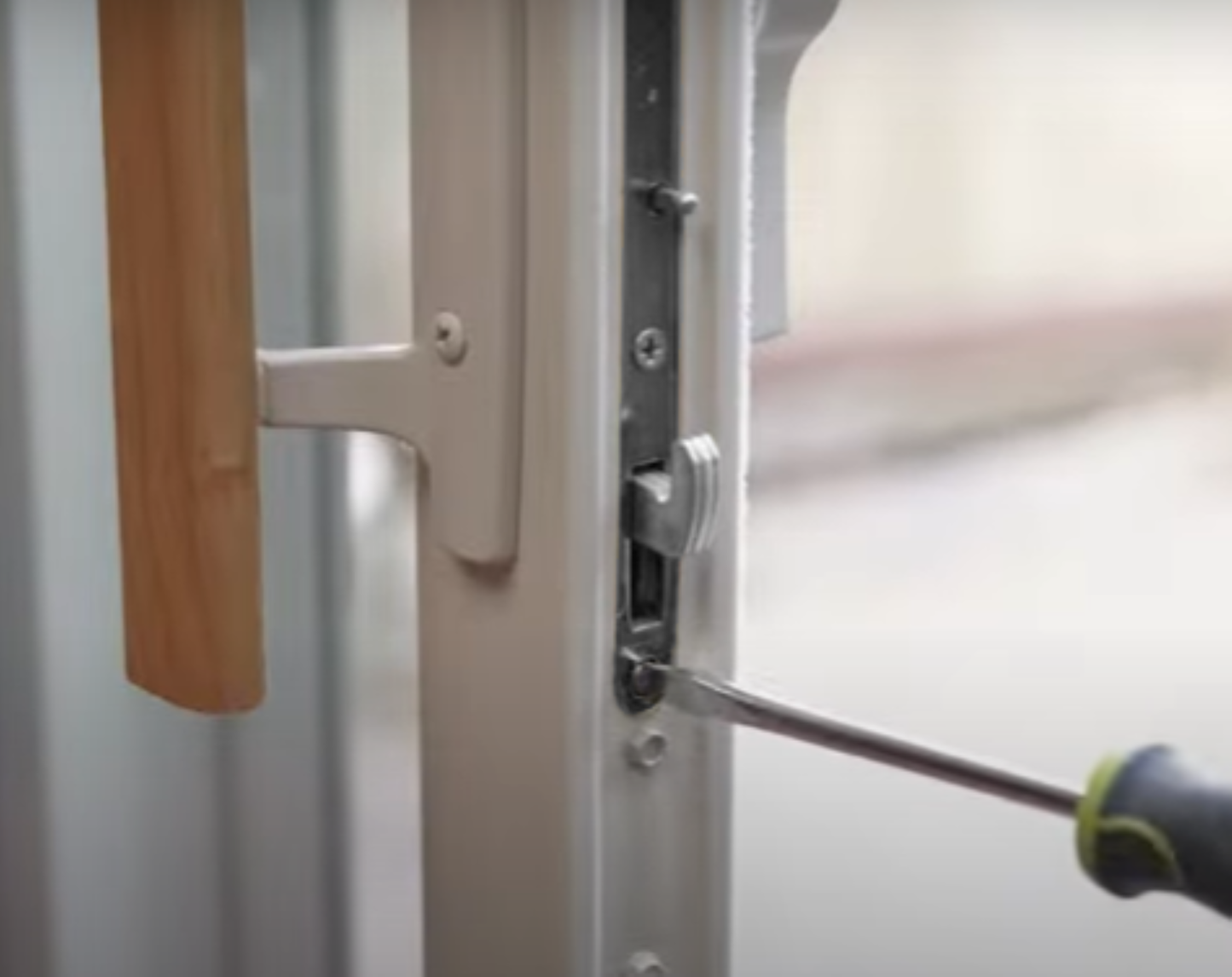 11-3/4" Amesbury Truth Alloy Steel Mortise Lock With Face Plate for Sliding Patio Glass Doors - Garage and Sliding Door Hardware