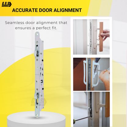 Amesbury Truth Multi-Point 11-3/4" Mortise Lock With Face Plate 10-7/8" for Sliding Patio Glass Door - Garage and Sliding Door Hardware