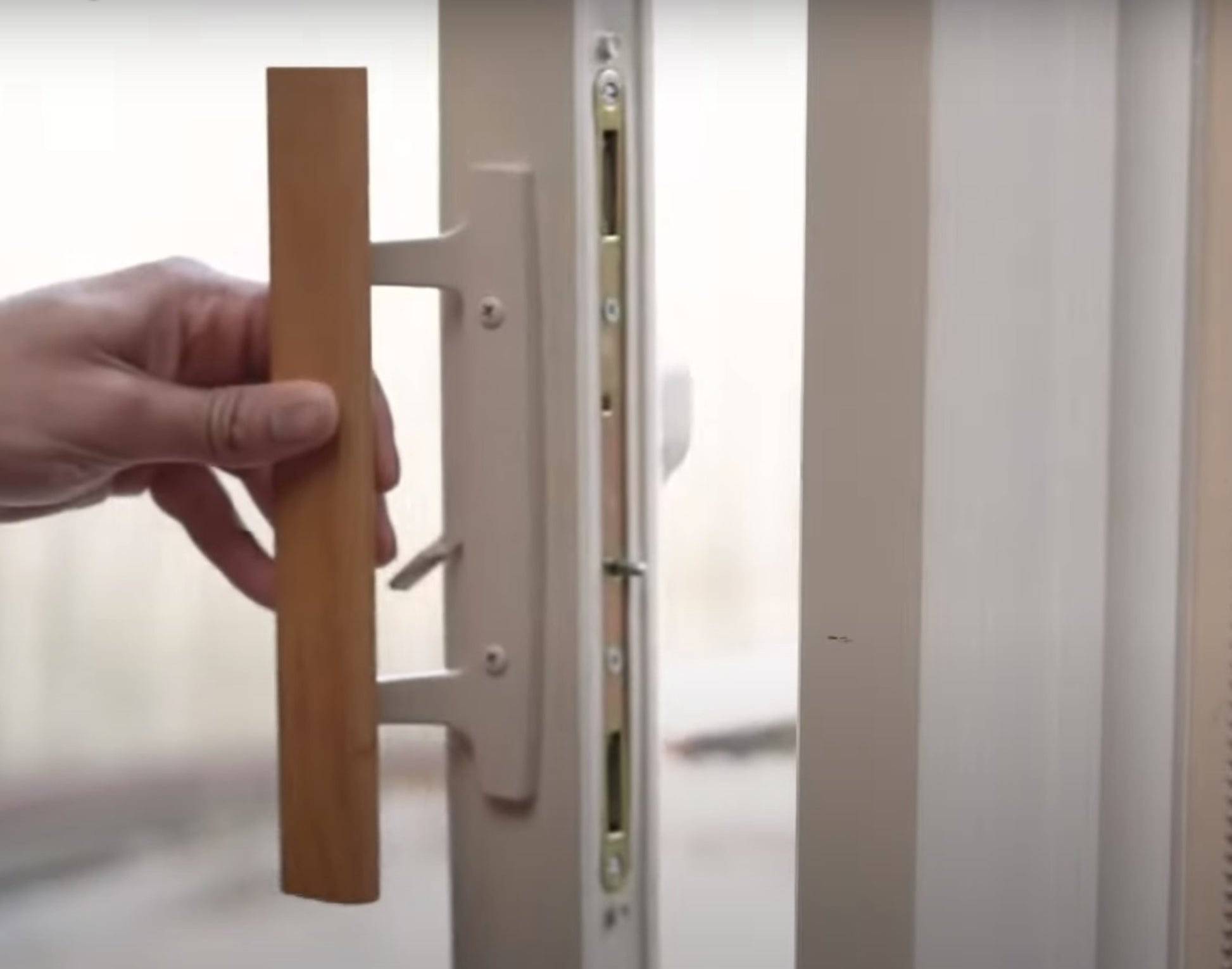 11-3/4" Amesbury Truth Alloy Steel Mortise Lock With Face Plate for Sliding Patio Glass Doors - Garage and Sliding Door Hardware