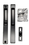 (DL-501) Flush Mount Single Lock Set for Sliding Doors, 6-5/8" Hole Space - Garage and Sliding Door Hardware