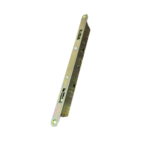 12" Multi-Point Mortise Lock with Face Plate with NO Anti-Slam Pin for Sliding Glass Doors | Two Point Replacement Locking Mechanism to Fix and Repair Sliding Patio Door Hardware - Alloy Steel