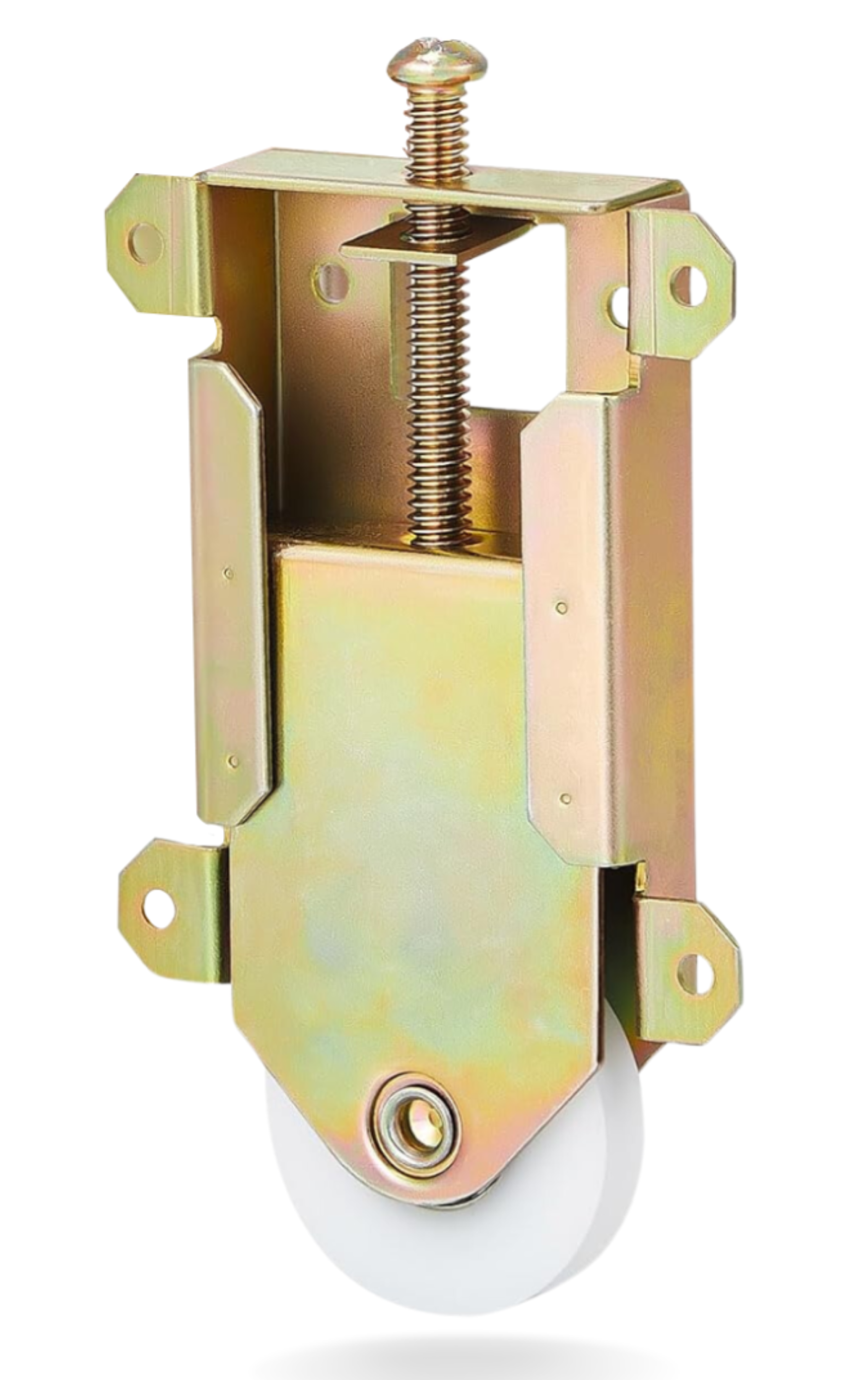 Concave Mirror Closet Wardrobe Bottom Roller Assembly | Replacement Roller Wheels for Closet Mirror Door | Fix and Repair Closet Sliding Door (DR-827) - Garage and Sliding Door Hardware