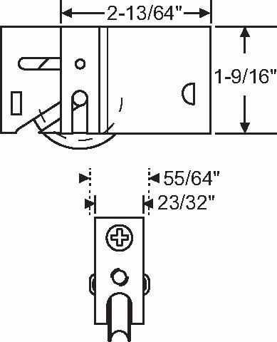 (DR-9-512) Sliding Patio Door Roller with 1-1/2” Precision Steel Wheel
