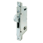 Sliding Door Mortise Lock ROUND face 45-degree with hook out and 3-11/16" Hole Spacing