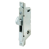 Sliding Door Mortise Lock ROUND face 45-degree with hook out and 3-11/16" Hole Spacing