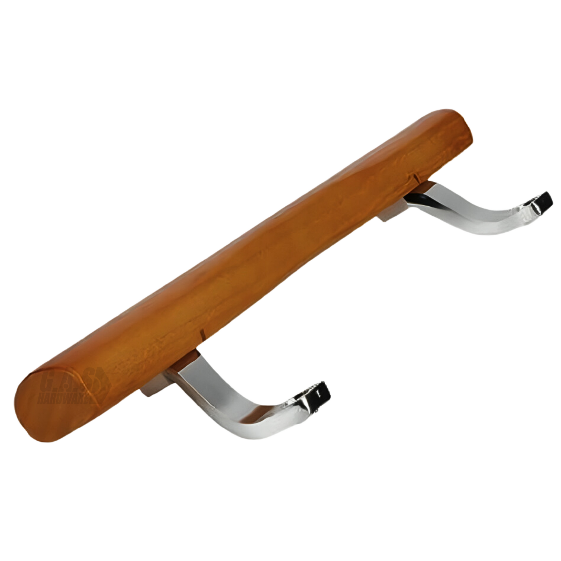 Patio Glass Door Wood Handle Set Replacement - Chrome with Wood Door Handle 10" with 6-5/8" hole spacing - Sliding Patio Glass Door Repair | Glass Door Handle Wood with Chrome Finish - Garage and Sliding Door Hardware