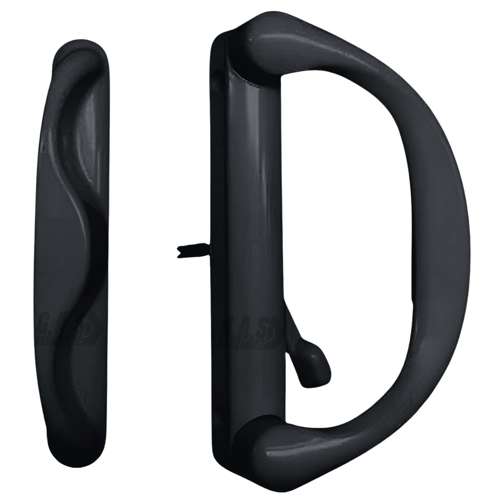 Involute Sliding Patio Door Handle Set - Handle Replacement Set for Patio Glass Screen Door Repair | Sliding Door Pull Handle Set Fits 4-15/16" Hole Spacing - Garage and Sliding Door Hardware