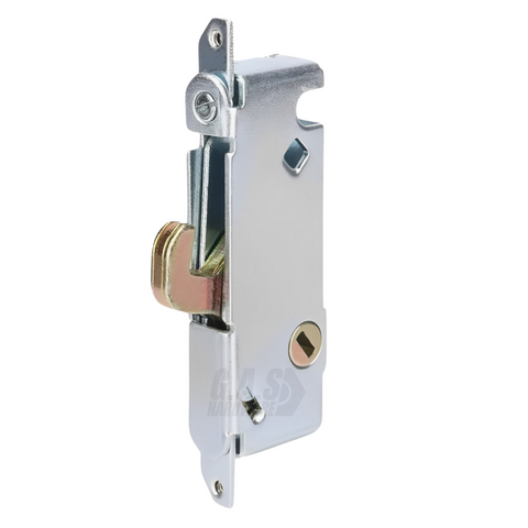 Sliding Glass Patio Door Lock, Mortise Type, 45 Degree Keyway, 3-11/16" Screw Holes | Mortise Lock Replacement for Patio Screen Glass Door Repair (DL-701-SILVER)