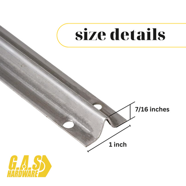 Screw on Track Cover for Sliding Patio Glass Doors | Fix Sliding Glass Screen Door Repair Door Track Cover Replacement Hardware Repair Stainless Steel - Garage and Sliding Door Hardware