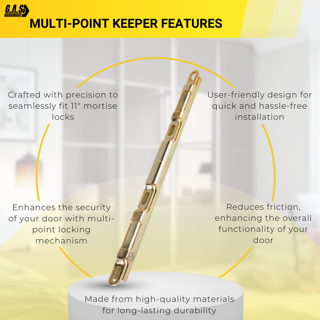 Sliding Glass Door Multi-Point Keeper for 2 Point Mortise Lock | Keeper ...