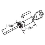 Key Cylinder Lock Set with Keys - Fix and Replace Sliding Patio Glass Door Handle Cylinder Keyed Locking Mechanism Set - Garage and Sliding Door Hardware