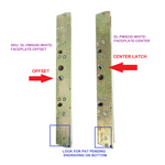 10" Sliding Patio Glass Door Dual Point Mortise Lock Replacement with Faceplate with 9-7/8" Hole Spacing -Locking Mechanism for CENTER Latch Hole