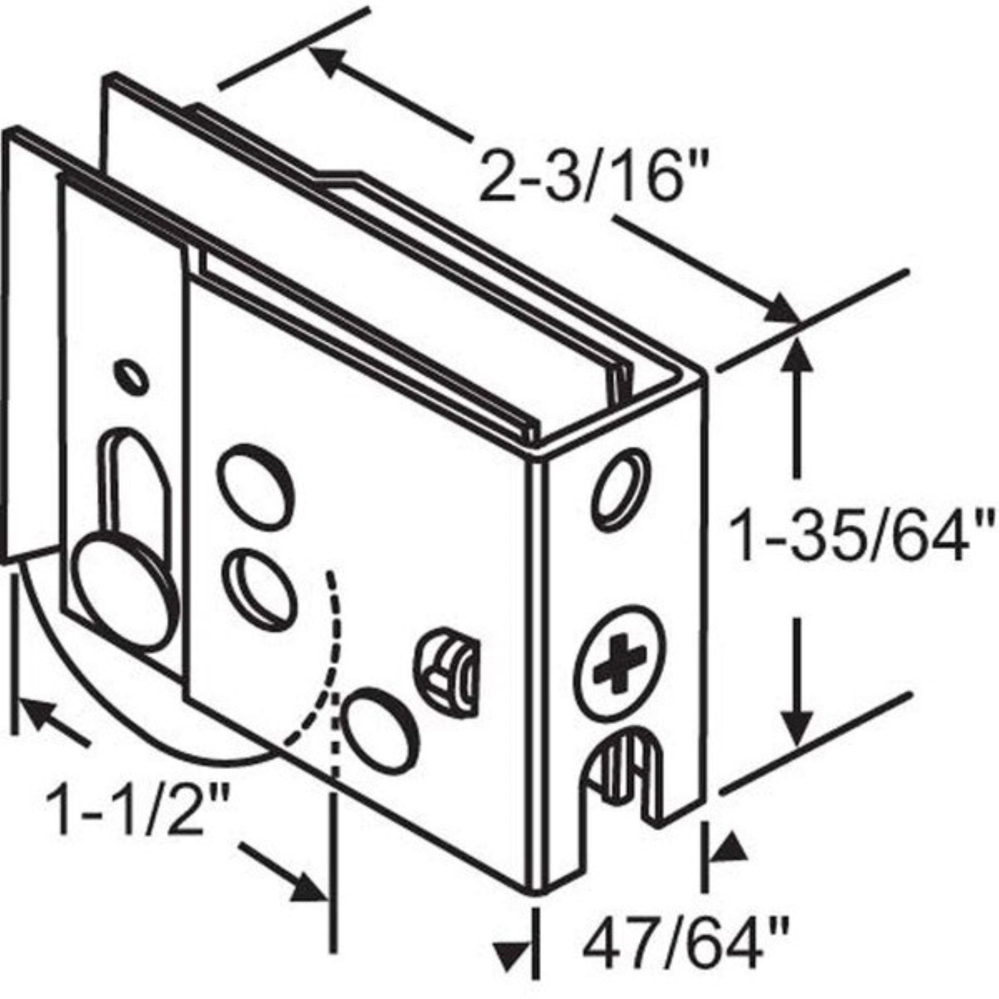 Sliding Door Roller Replacement | Harcar Roller for Sliding Glass Door Hardware Repair | Patio Door Roller with Precision Bearing Steel Wheel (DR-117) - Garage and Sliding Door Hardware