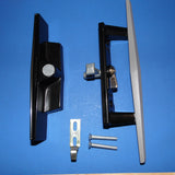 Surface Internal Replacement Wooden Handle Sliding Patio Internal Door Latch Set, 3-1/2 Inch Hole - DH-106X - Garage and Sliding Door Hardware