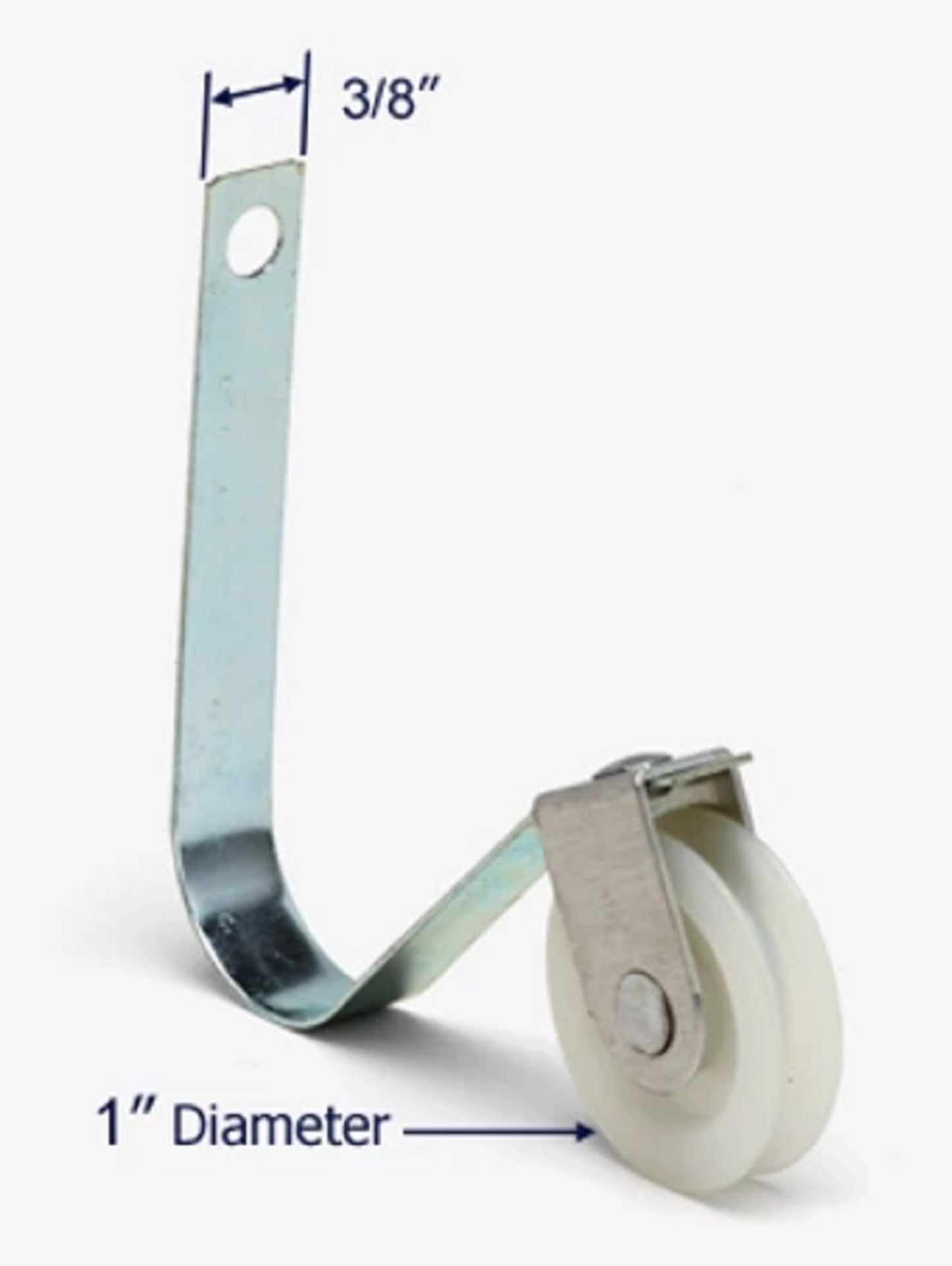 "V"-Shaped Screen Door Roller Replacement with Nylon Wheels | Smooth Sliding Patio Screen Door Repair (SR-302) (2-Pack) - Garage and Sliding Door Hardware