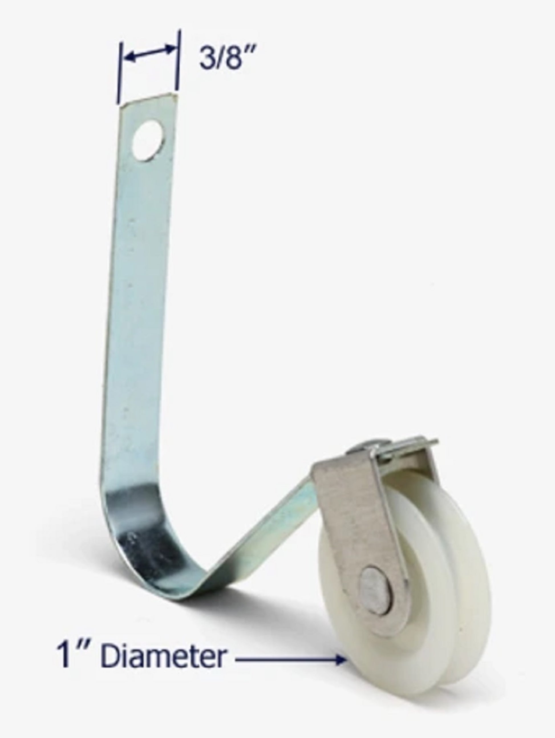 "V"-Shaped Screen Door Roller Replacement with Nylon Wheels | Smooth Sliding Patio Screen Door Repair (SR-302) (2-Pack) - Garage and Sliding Door Hardware