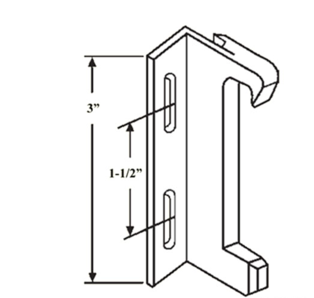 Yale Ogron Sliding Glass & Screen Door Keeper - Mill Finish - Garage and Sliding Door Hardware