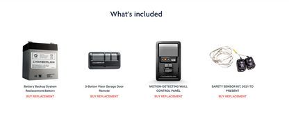 Chamberlain Corner to Corner Lighting™ LED Wi-Fi Ultra-Quiet Battery Backup Garage Door Opener - Garage and Sliding Door Hardware