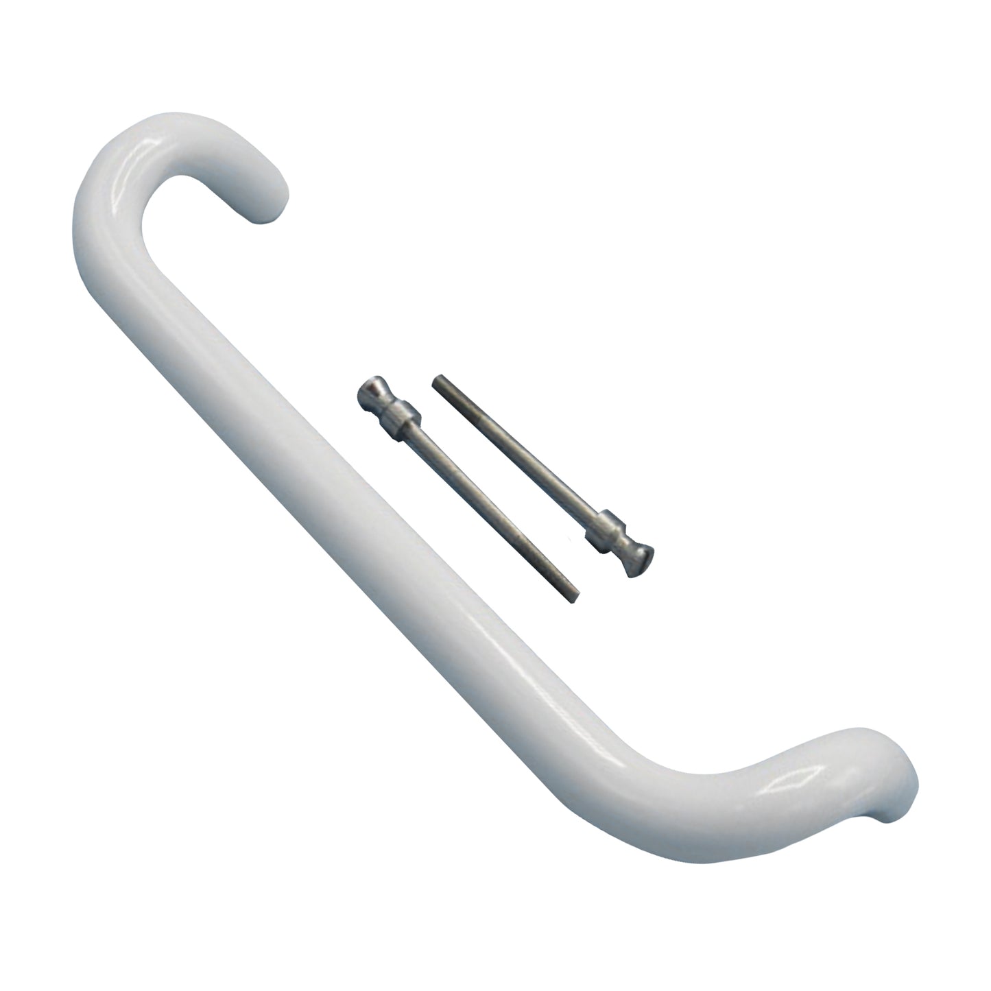 White TM Product Sliding Patio Glass Door Handle, Tubular Handle Pull - Garage and Sliding Door Hardware