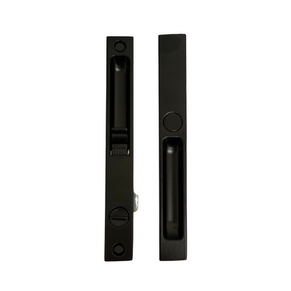 (DL-503) Pan-Am Flush Mount Lock Set for Sliding Doors, 6-5/8" Hole Space - Garage and Sliding Door Hardware