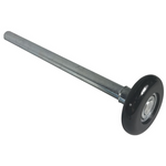 Garage Door 9" Stem Nylon Roller with 2" Diameter Ball Bearing - Garage and Sliding Door Hardware