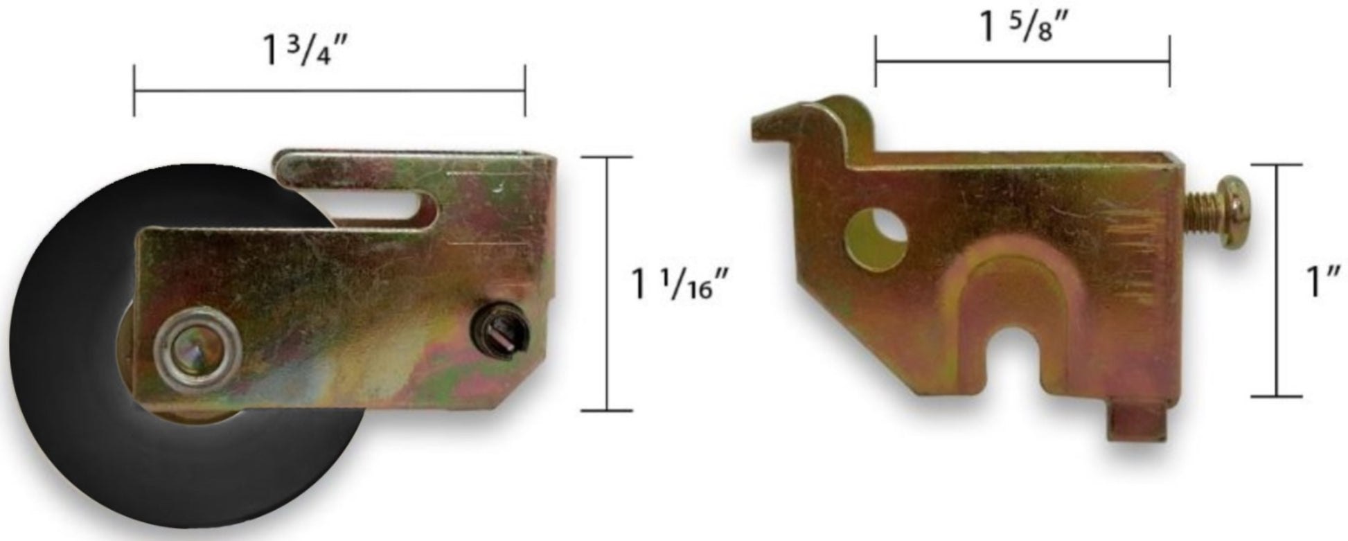 Look Corner Roller With Casing for Sliding Doors | Roller Replacement for Patio Glass Door Repair | Steel Roller | Fix Sliding Doors Roller Hardware (DR-145) - Garage and Sliding Door Hardware