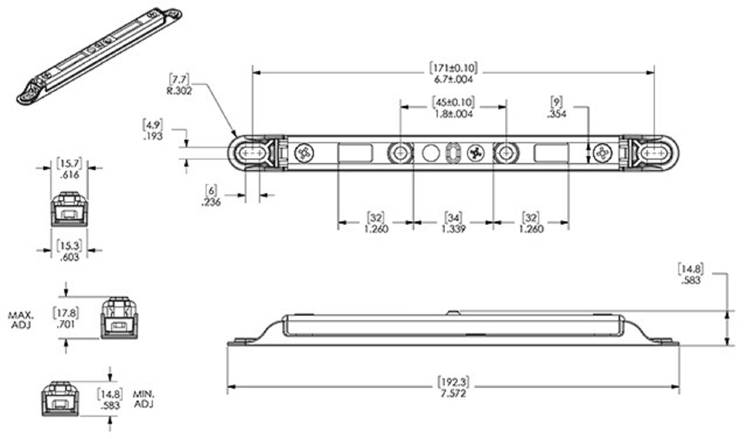 White Sliding Door Keeper - 12-431W - Garage and Sliding Door Hardware