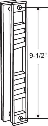 (DL-511-W) TM Handle Lock for Non-Impact Sliding Doors, 9-5/8" Hole Space - White