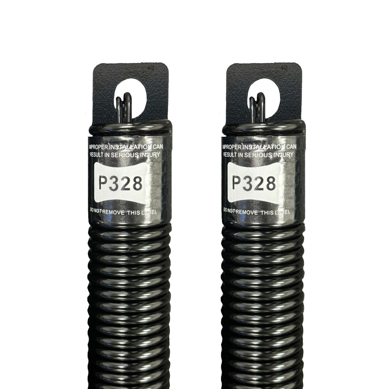 (P328) 28 in. Plug-End Extension Spring (0.244 in. No. 3 Wire) (PAIR) - Garage and Sliding Door Hardware
