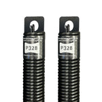 (P328) 28 in. Plug-End Extension Spring (0.244 in. No. 3 Wire) (PAIR)