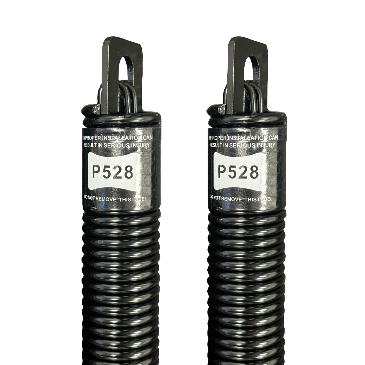 (P528) 28 in. Plug-End Extension Spring (0.207 in. No. 5 Wire) (PAIR) - Garage and Sliding Door Hardware