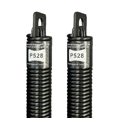 (P528) 28 in. Plug-End Extension Spring (0.207 in. No. 5 Wire) (PAIR) - Garage and Sliding Door Hardware