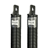 (P528) 28 in. Plug-End Extension Spring (0.207 in. No. 5 Wire) (PAIR)