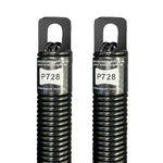 (P728) 28 in. Plug-End Extension Spring (0.177 in. No. 7 Wire) (PAIR)